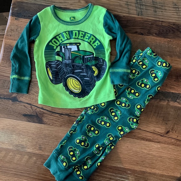 John Deere Pajamas John Deere Boys Pjs Tractor John Deere 2 Piece